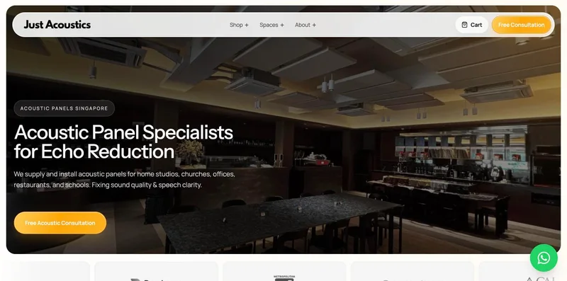 Just Acoustics website