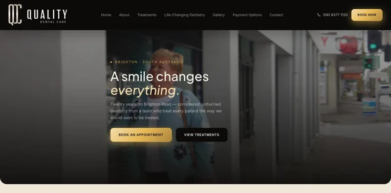 Quality Dental Care website
