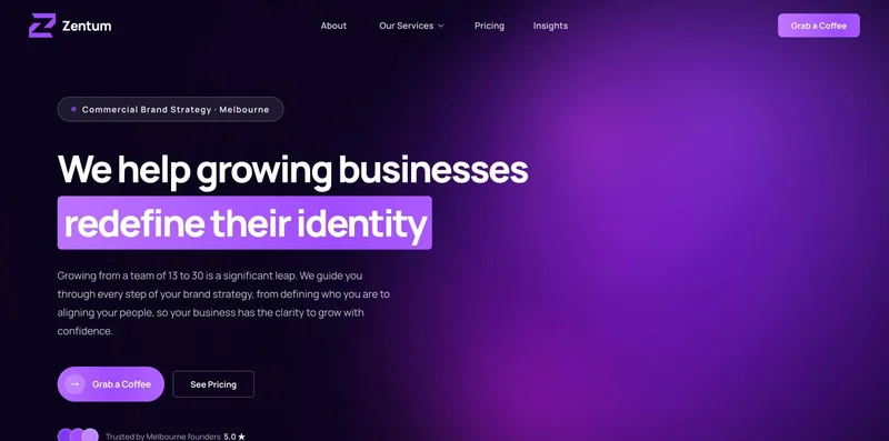 Zentum website